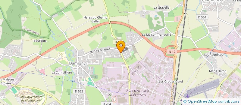 localisation de l'entreprise GMLR à DAMIGNY