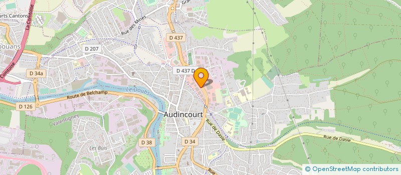 localisation de l'entreprise GMLYD à AUDINCOURT