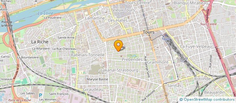 localisation de l'entreprise GMMV  TOURS