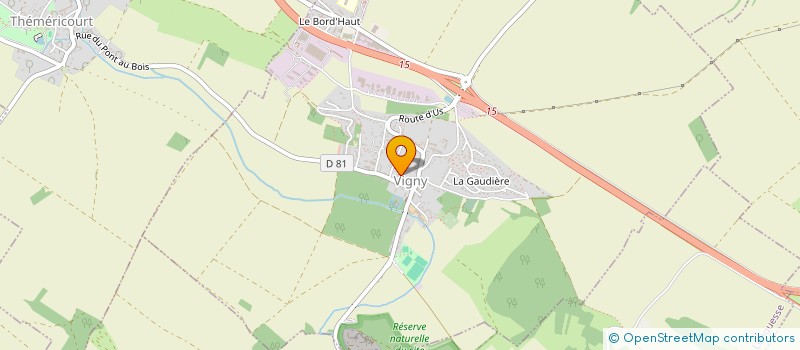 localisation de l'entreprise GMO  VIGNY