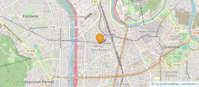 localisation de l'entreprise GMO DIFFUSION à GRENOBLE