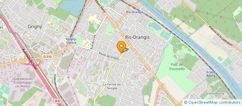 localisation de l'entreprise GMP C.D.I.E. à RIS-ORANGIS