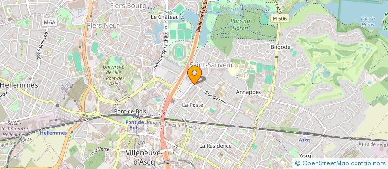 localisation de l'entreprise GMP GAMES à VILLENEUVE-D'ASCQ