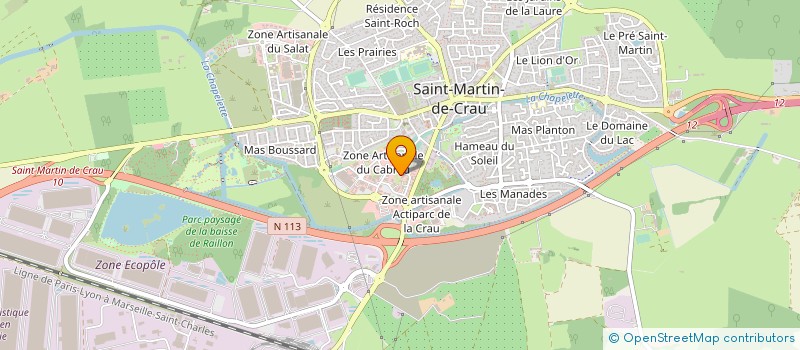 localisation de l'entreprise GMP GUIEU MECANIQUE PRECISION à SAINT-MARTIN-DE-CRAU
