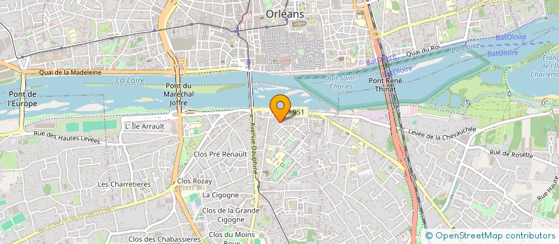localisation de l'entreprise GMP HOLDING à ORLEANS