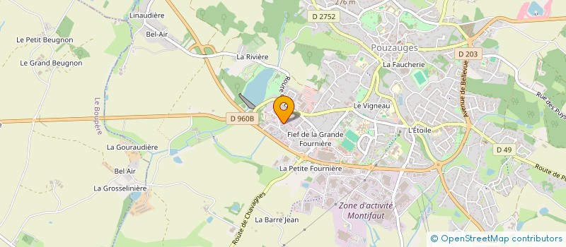 localisation de l'entreprise GMP MOTO  LA MEILLERAIE-TILLAY