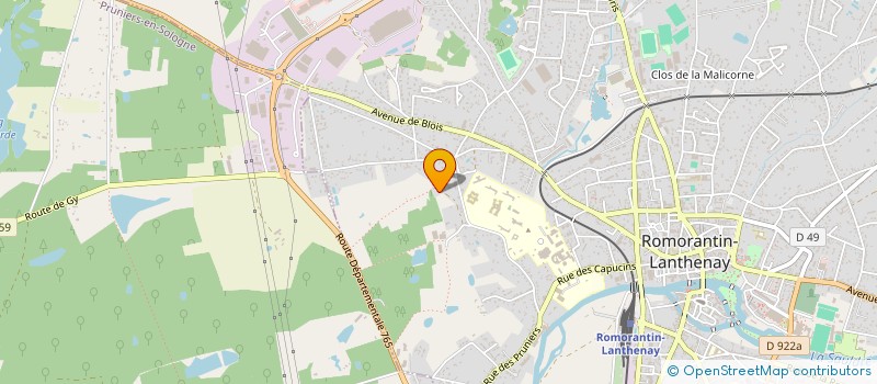 localisation de l'entreprise GMPB  ROMORANTIN-LANTHENAY