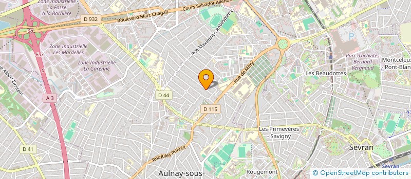 localisation de l'entreprise GMPC à AULNAY-SOUS-BOIS