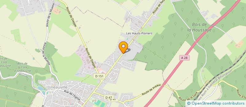 localisation de l'entreprise GMPY à ISNEAUVILLE