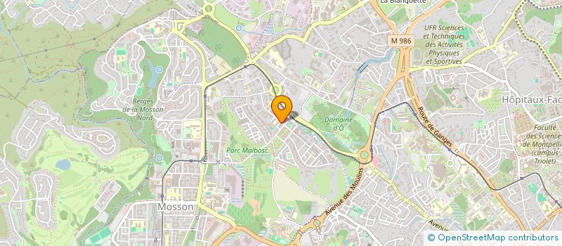 localisation de l'entreprise GMR 34 à MONTPELLIER