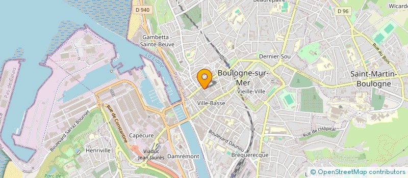 localisation de l'entreprise GMR à BOULOGNE-SUR-MER