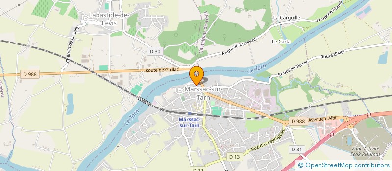 localisation de l'entreprise GMR SANTE FORMAITION  MARSSAC-SUR-TARN