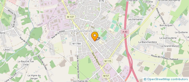 localisation de l'entreprise GMRH HOLDING à LES SORINIERES
