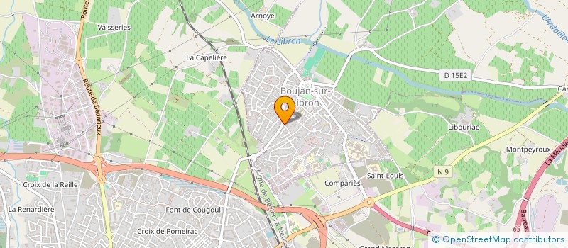 localisation de l'entreprise GMRI à BOUJAN-SUR-LIBRON