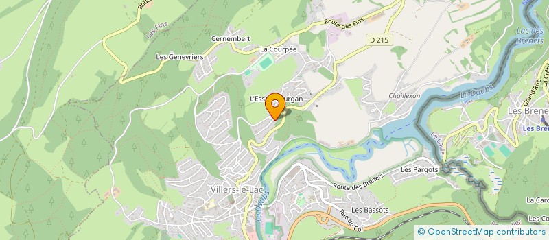 localisation de l'entreprise GMRJ  VILLERS-LE-LAC