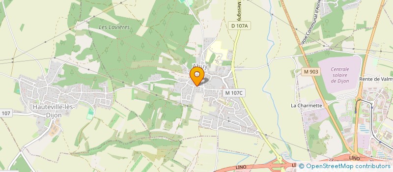 localisation de l'entreprise GMS  AHUY