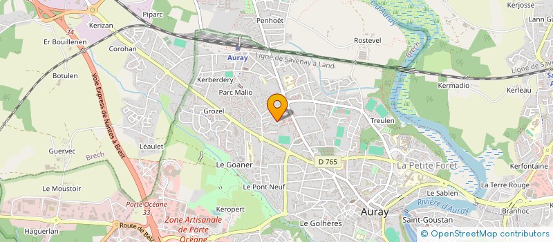 localisation de l'entreprise GMS à AURAY