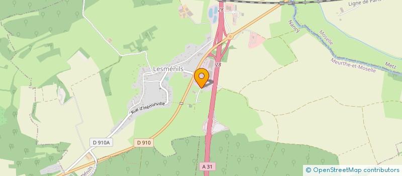 localisation de l'entreprise GMS  LESMENILS