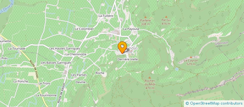 localisation de l'entreprise GMS AUTO  GIGONDAS