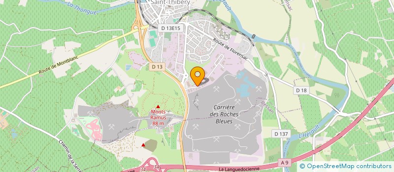 localisation de l'entreprise GMS BATIMENT  SAINT-THIBERY