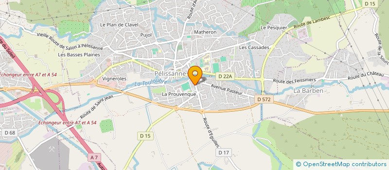 localisation de l'entreprise GMS FOURNITURES AUTOS  PELISSANNE