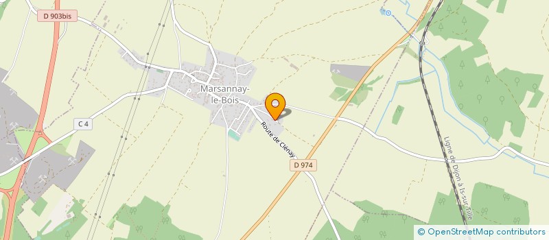 localisation de l'entreprise GMS - GUENOT  MARSANNAY-LE-BOIS