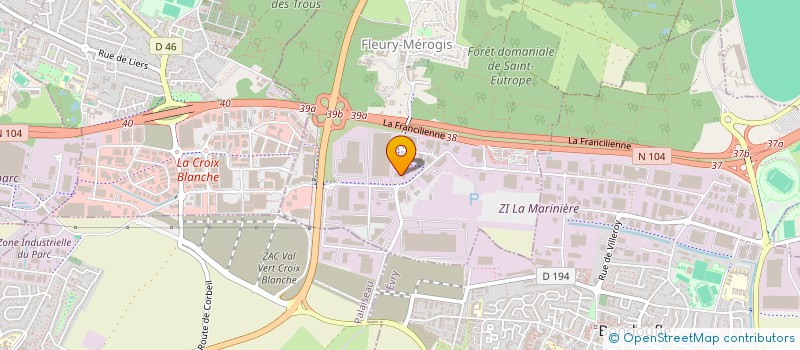 localisation de l'entreprise GMS INTERVENTIONS à FLEURY-MEROGIS