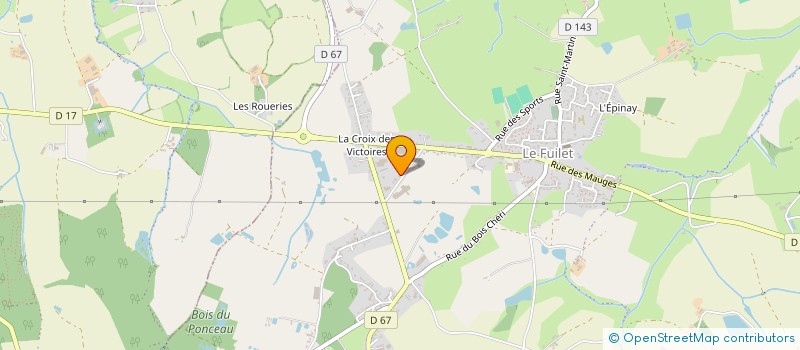 localisation de l'entreprise GMS ISOLATION à MONTREVAULT-SUR-EVRE