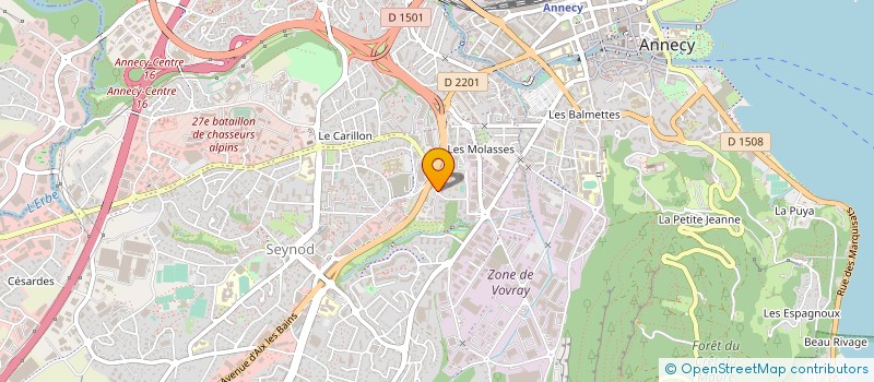 localisation de l'entreprise GMS STRUCTURES à ANNECY