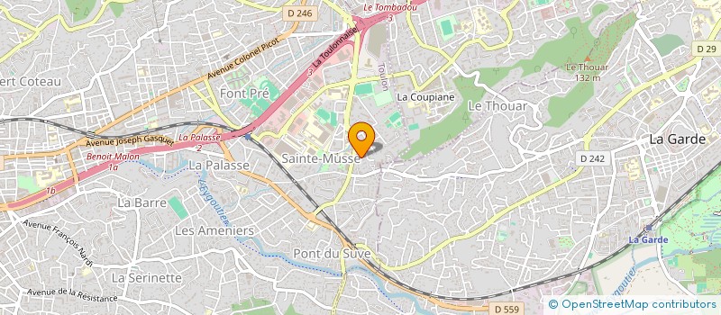 localisation de l'entreprise GMS SUPPORT  TOULON