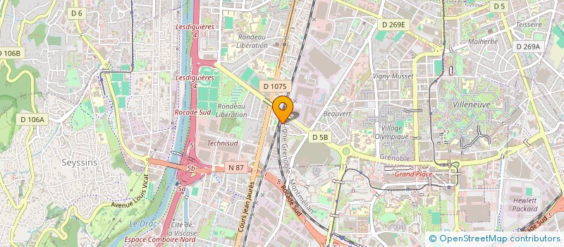 localisation de l'entreprise GMS TRANSPORTS  GRENOBLE