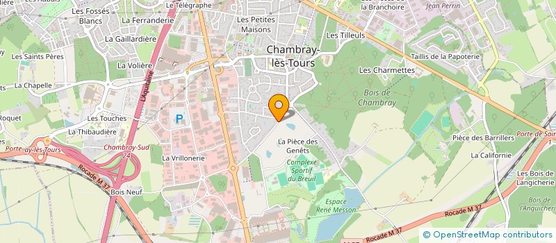 localisation de l'entreprise GMS37  CHAMBRAY-LES-TOURS