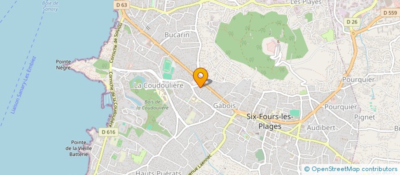 localisation de l'entreprise GMSC à SIX-FOURS-LES-PLAGES