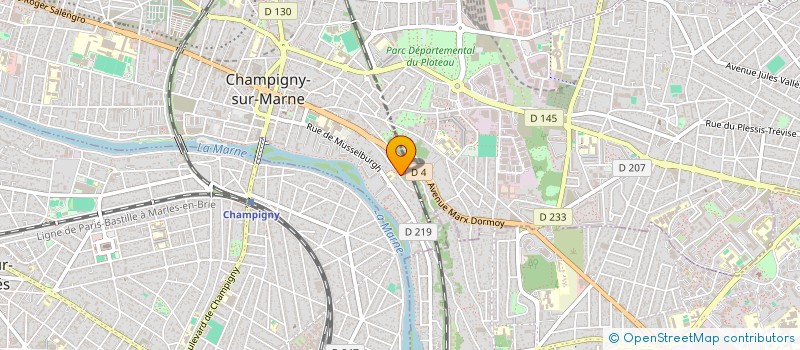 localisation de l'entreprise GMT 01 à CHAMPIGNY-SUR-MARNE