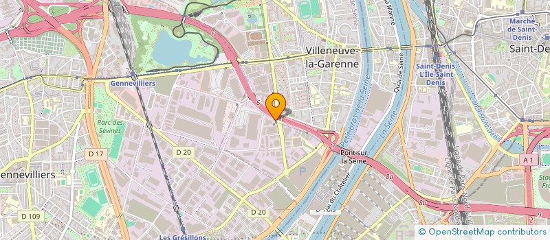 localisation de l'entreprise GMT  VILLENEUVE LA GARENNE