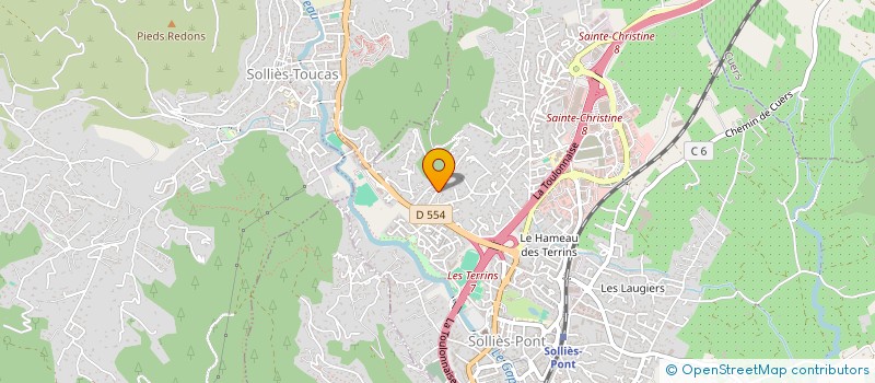 localisation de l'entreprise GMT ASSURANCES  SOLLIES-PONT