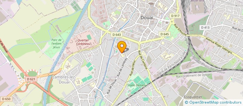 localisation de l'entreprise GMT BINAIRE à DOUAI