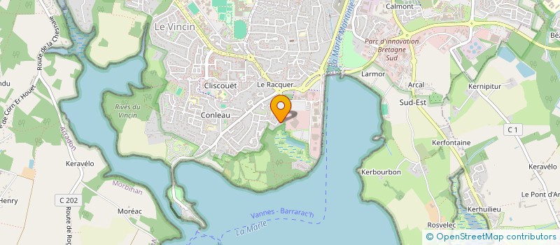 localisation de l'entreprise GMT (F) à VANNES