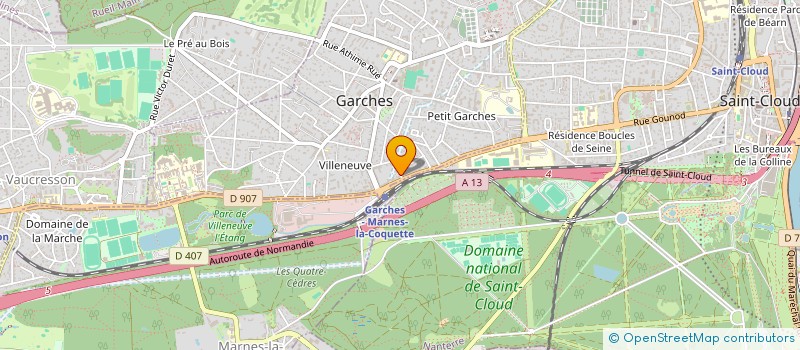 localisation de l'entreprise GMT FACILITY à GARCHES