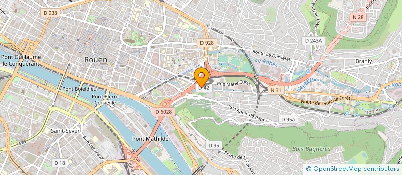 localisation de l'entreprise GMT SCIENCE à ROUEN