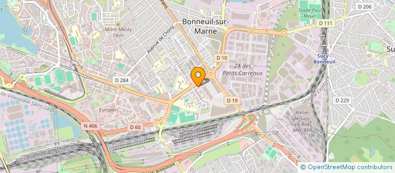 localisation de l'entreprise GMT TRANS à BONNEUIL-SUR-MARNE