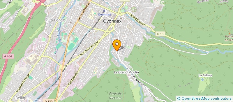 localisation de l'entreprise GMTB à OYONNAX