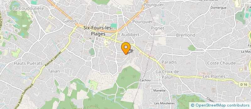 localisation de l'entreprise GMTL à SIX-FOURS-LES-PLAGES