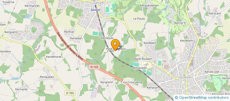 localisation de l'entreprise GMTP à QUEVEN