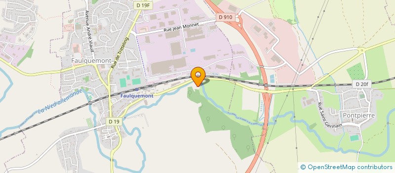 localisation de l'entreprise GMTP  FAULQUEMONT