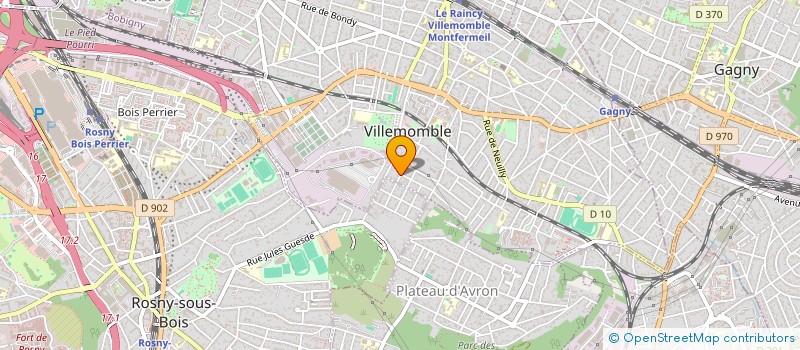 localisation de l'entreprise GMTV ODE à VILLEMOMBLE