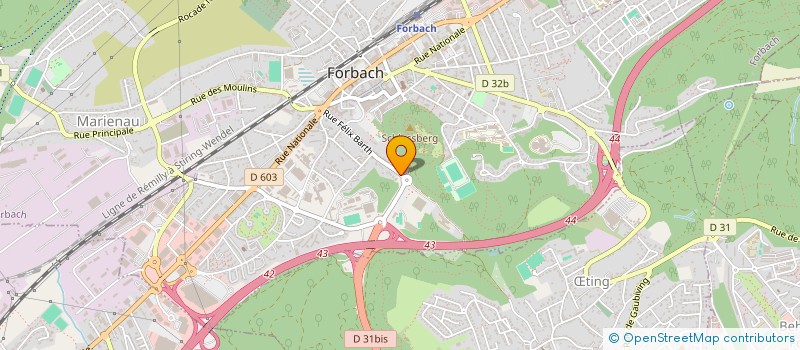 localisation de l'entreprise GMU  FORBACH