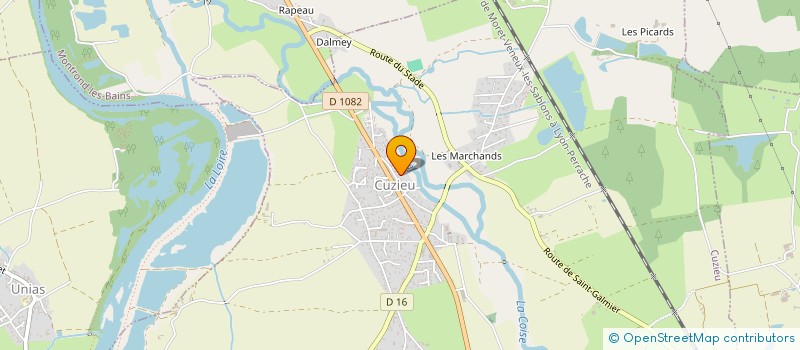 localisation de l'entreprise GMV  CUZIEU