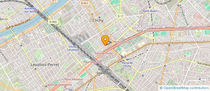 localisation de l'entreprise GMV ARCHITECTES ET ASSOCIES  CLICHY