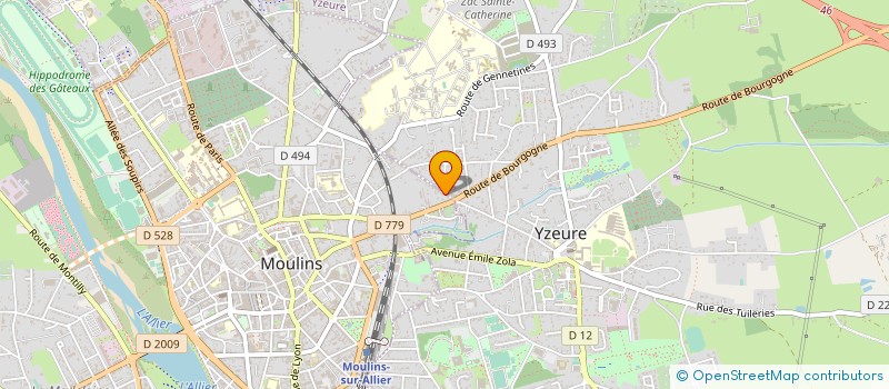 localisation de l'entreprise GMV DETENTE LOISIRS à MOULINS